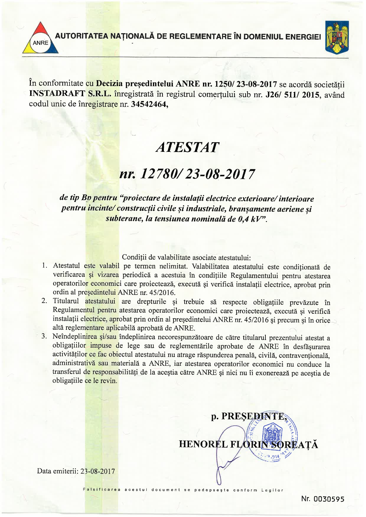 Autorizatie EL ID – page 1