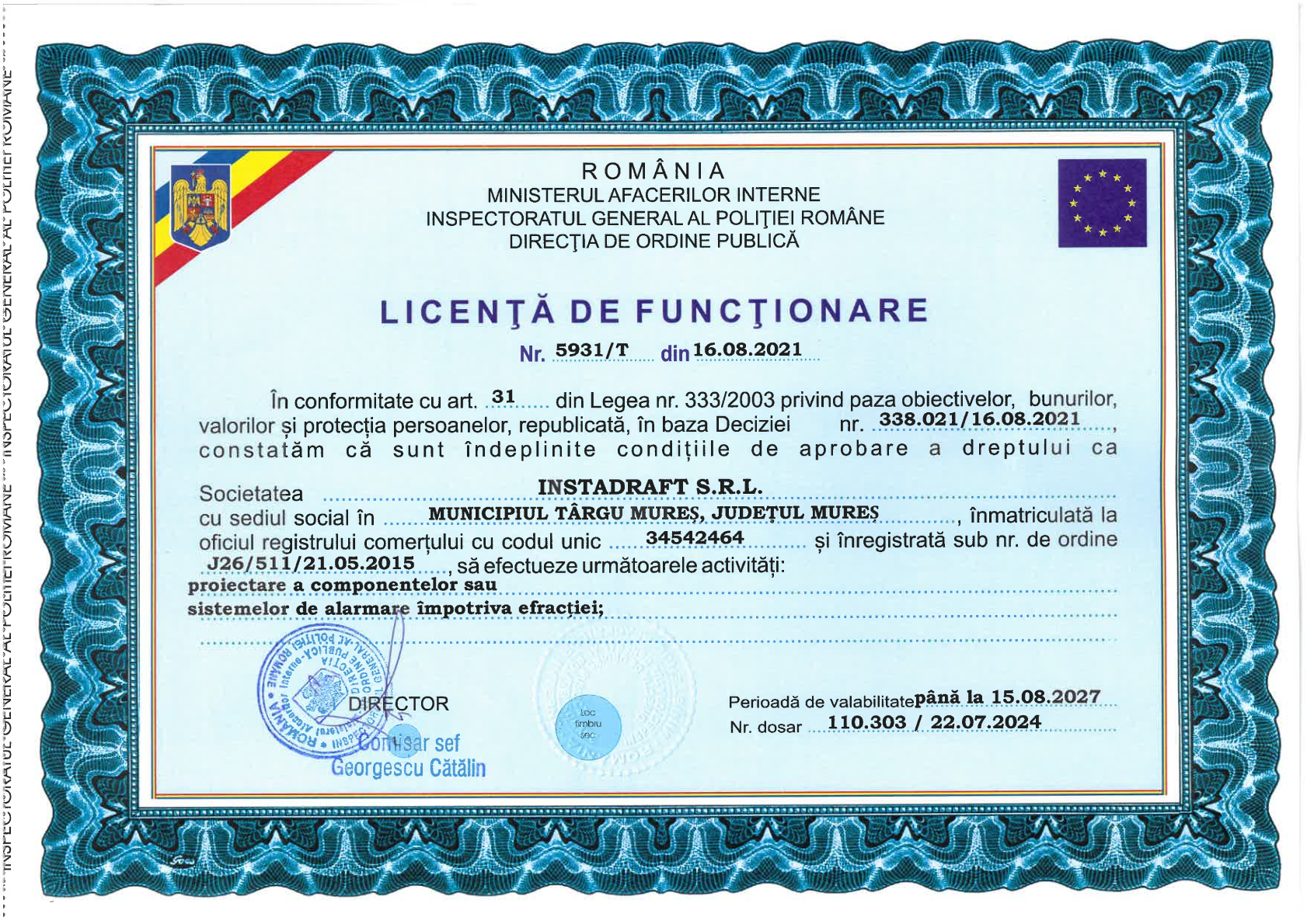 Autorizatie antiefractie ID